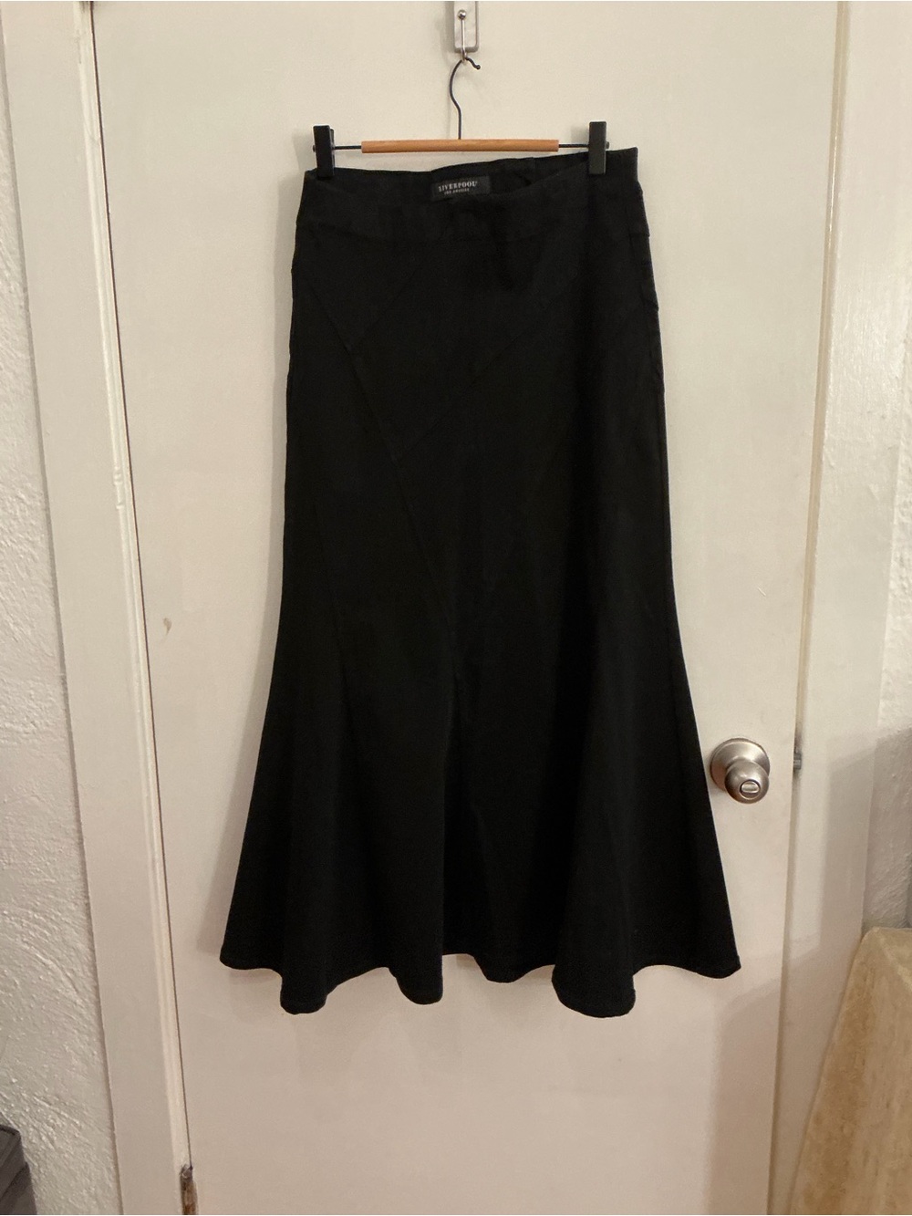 Liverpool Classic Black Flared Skirt - Women